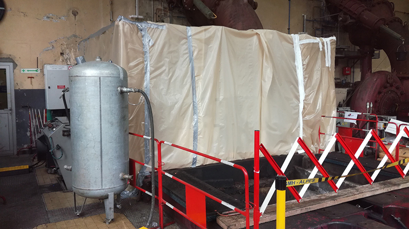 photo d'un chantier de traitement sur site